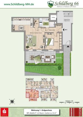 Schildberg 66 
Neubau von 17 Eigentumswohnungen