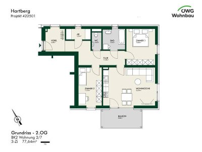 PROVISIONSFREI - Hartberg - geförderte Miete - 3 Zimmer