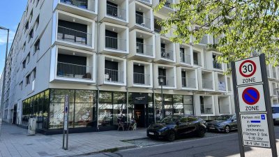 Exklusives, möbliertes, neuwertiges 1-Zimmer-Apartment (Balkon,Einbauküche) in Riem,