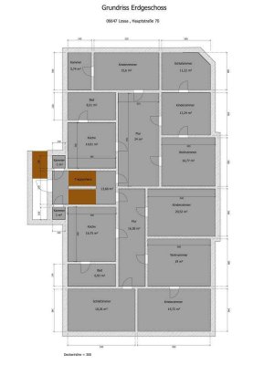 Große 4-Raum-Erdgeschoss-Wohnung mit Garten in Lossa-Finne zu vermieten!