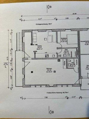 Erstbezug nach Sanierung mit Balkon: Exklusive 2-Raum-Loft-Wohnung mit geh. Innenausstattung