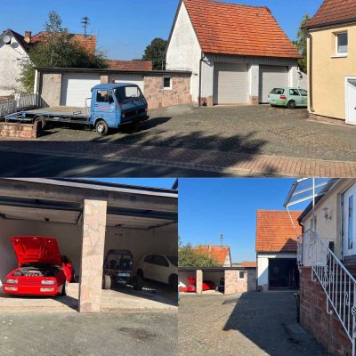 Haus mit Garage und Werkstatt/Nebengebäude