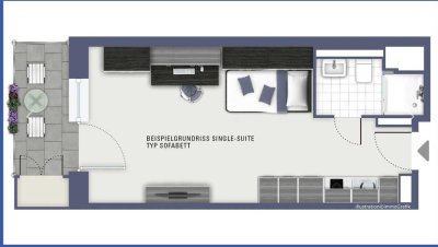 Zimmer für Studenten und Azubis - Vollmöbliert mit Internetflat und Parkplatz zum 01.03.2025