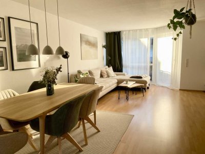 Moderne teilmöbilierte 3.5-Zimmer Maisonette Wohnung nahe KIT zu vermieten