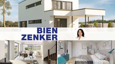 NEUBAU mit BIEN-Zenker -GROSSZÜGIGES FERTIGHAUS IM BAUHAUSSTIL