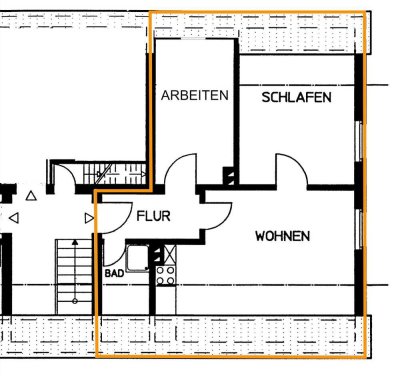 Charmante 3 Zimmer DG Wohnung in zentraler Lage