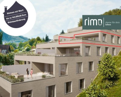 Wohnanlage "Hillside" - Traumhafte 3-Zimmerwohnung mit imposanter Terrasse - Top 19