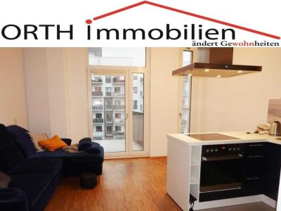 2 Zi. Wohnung  mit Fußbodenheizung und Balkon. EBK käuflich. Eignet sich für eine Einzelperson!