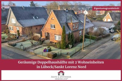 Geräumige Doppelhaushälfte mit großer Terrasse und ausgebautem Spitzboden in Lübeck/ Sankt Lorenz