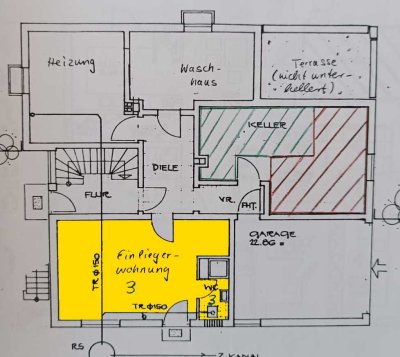 1-Raum Eigentumswohnung mit Garten