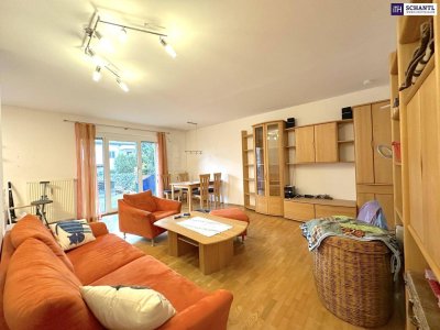 Ihr grünes Paradies mitten in Klagenfurt – Exklusive 3-Zimmer-Wohnung mit Garten &amp; Terrasse! Tiefgaragenplaz inkl.!