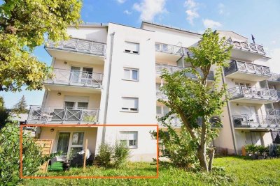 **Tolle 2-Zimmerwohnung im Erdgeschoss mit Terrasse und Doppelparker in Leonberg-Eltingen**