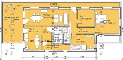 Genießen Sie den Wohnkomfort dieses 3-Zimmer Penthouses in zentraler Lage von Wolfenbüttel!