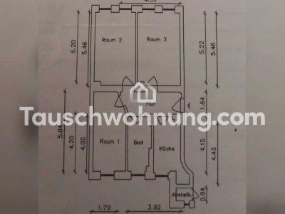 Tauschwohnung: 3-Zimmer Genossenschaftswohnung Südvorstadt