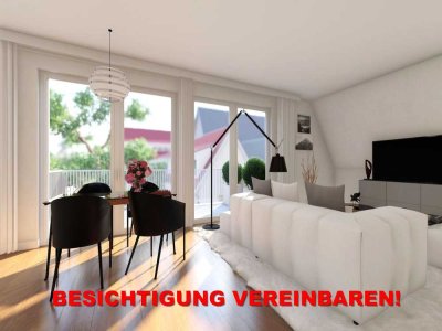 5-Zimmer-Maisonette mit großem Balkon und Blick in die Hausgärten