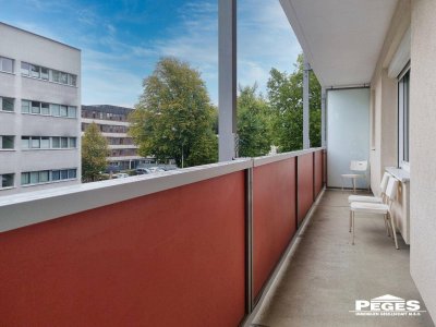 Teilmöblierte 2-Zimmer-Wohnung mit Balkon - Herrnau, Nähe NAWI