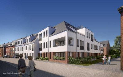 Luxuriöse lichtdurchflutete Maisonette-Wohnung über den Dächern Angermunds mit Blick ins Grüne