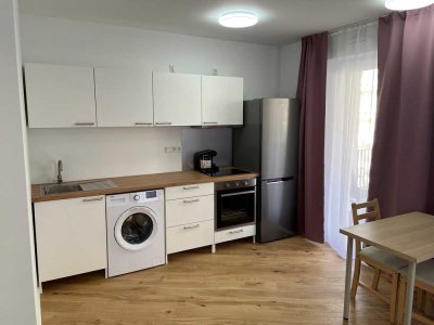 Stilvolle 1-Raum-Wohnung mit gehobener Innenausstattung mit Balkon und EBK in Freising