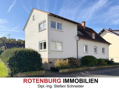 Gepflegtes 1-bis 2-Familienhaus mit Garten in ebener Lage in Bebra-Weiterode