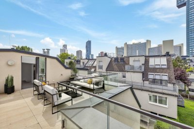 Neubau-Penthouse in der Nähe der Wiener UNO-City und des Kaiserwassers