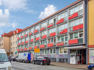 Vermietete 1-Zimmer Wohnung mit eigenem Stellplatz in Hannover Linden-Nord