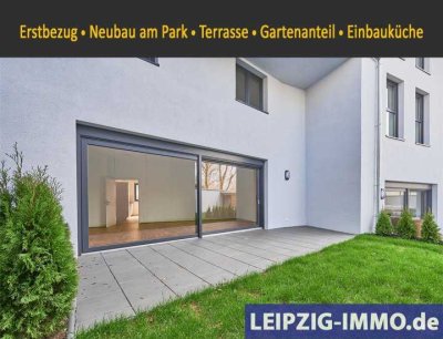 Wohnen am Park ** Neubau ** Terrasse ** Gartenanteil ** Einbauküche ** Tiefgarage