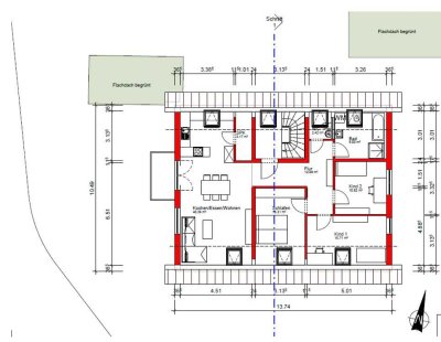 Wohnung (DG) in einem Drei-Familienhaus in Schwaigern-Stetten