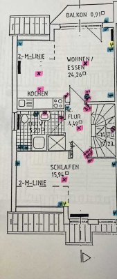 Etagenwohnung mit ausgebautem Spitzboden in Kühlungsborn