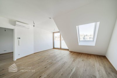 Erstbezug! Helle 3-Zimmer DG-Wohnung mit Balkon, Nähe Hyblerpark