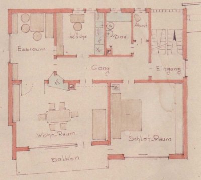 Ruhig gelegene 3-Zimmer-Wohnung mit Balkon in Plüderhausen