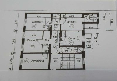 Schöne und vollständig renovierte 4-Raum-Wohnung mit Balkon und Einbauküche in Wilhelmshaven