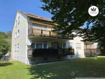 Sonnige 3-Zimmer-Wohnung mit Südwestbalkon und Garage in Thalfingen