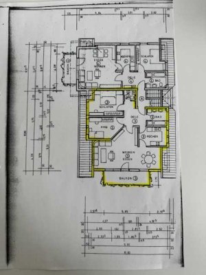 Freundliche, und gepflegte 3-Raum-Wohnung mit gehobener Innenausstattung mit Balkon in Lichtenau