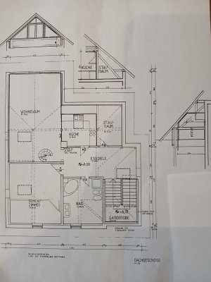 Modernisierte Dachgeschosswohnung zu vermieten.