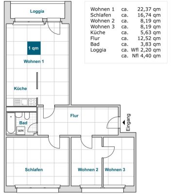 Ihre neue 4-Zimmer-Wohnung wartet auf Sie.