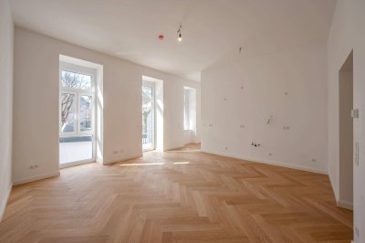 ++NEU++ Hochwertige 4-Zimmer Altbauwohnung mit Balkon ERSTBEZUG nahe Augarten ++Luftwärmepumpe++