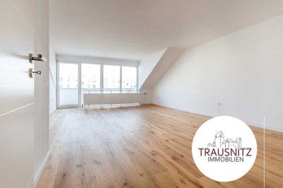 Erstbezug nach Sanierung: Dachgeschosswohnung mit sonnigem Balkon