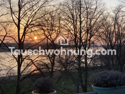 Tauschwohnung: Wohnen mit Blick auf den Rhein