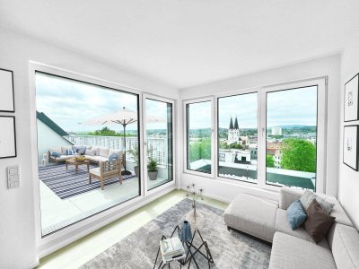 SOFORT BEZIEHBAR - 4 ZI PENTHOUSE mit großer TERRASSE + FERNBLICK in 1140 Wien