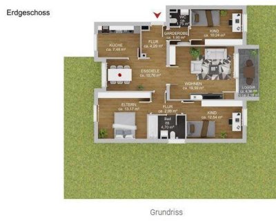 Moderne, großzügige 4,5-Raum-Hochparterre-Wohnung mit Südwest-Balkon in Garmisch-Partenkirchen