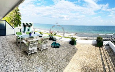 Bald ist wieder Sommer!  Komfortable Wohnung mit großem Balkon, direkt am Strand - freie Sicht!