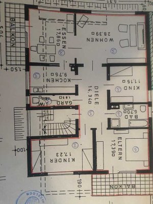 Attraktive 5-Zimmer-Wohnung mit Balkon in Dielheim