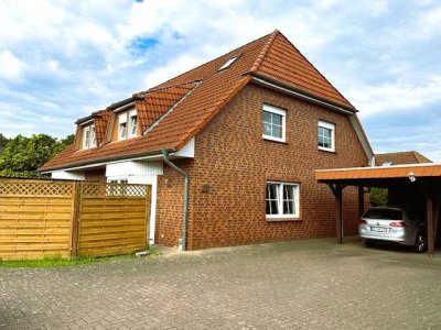 Eine gepflegte Doppelhaushälfte mit Carport