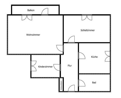 Ihre neue Wohnung: gemütliche 3-Zimmer-Wohnung mit Balkon und neuem Bad