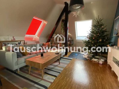 Tauschwohnung: 110qm Maisonette Dachgeschosswohnung mit Blick über Dresden