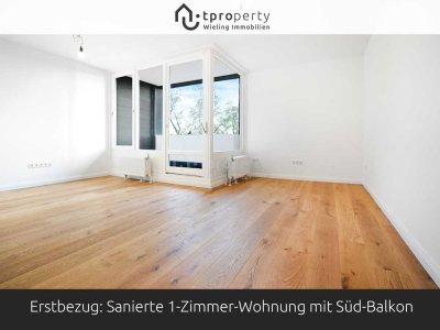 Erstbezug: Sanierte 1-Zimmer-Wohnung mit Süd-Balkon