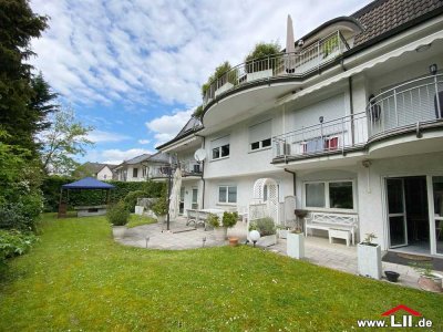 große Terrasse und Garten mitten in Bad Homburg