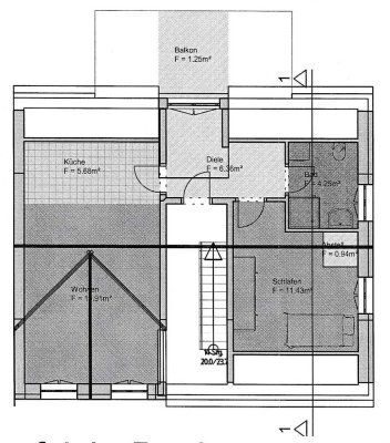 Charmante 2-Zimmer-Wohnung mit Dachterrasse