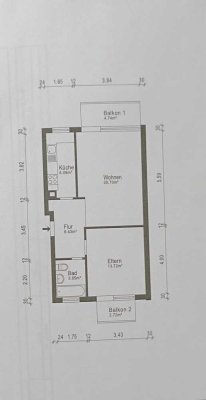 Mobilierte 2-Zimmerwohnung