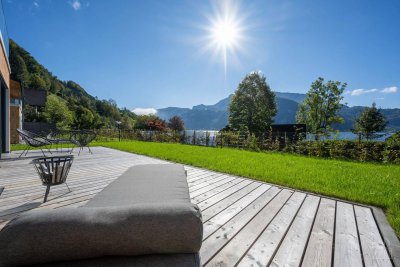 Wohnen am Mondsee! Gartenwohnung mit Eigengarten und privatem SEEZUGANG | Sofort Bezugsfertig!